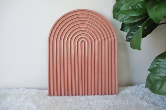 LARGE ARCH TRAY baked clay